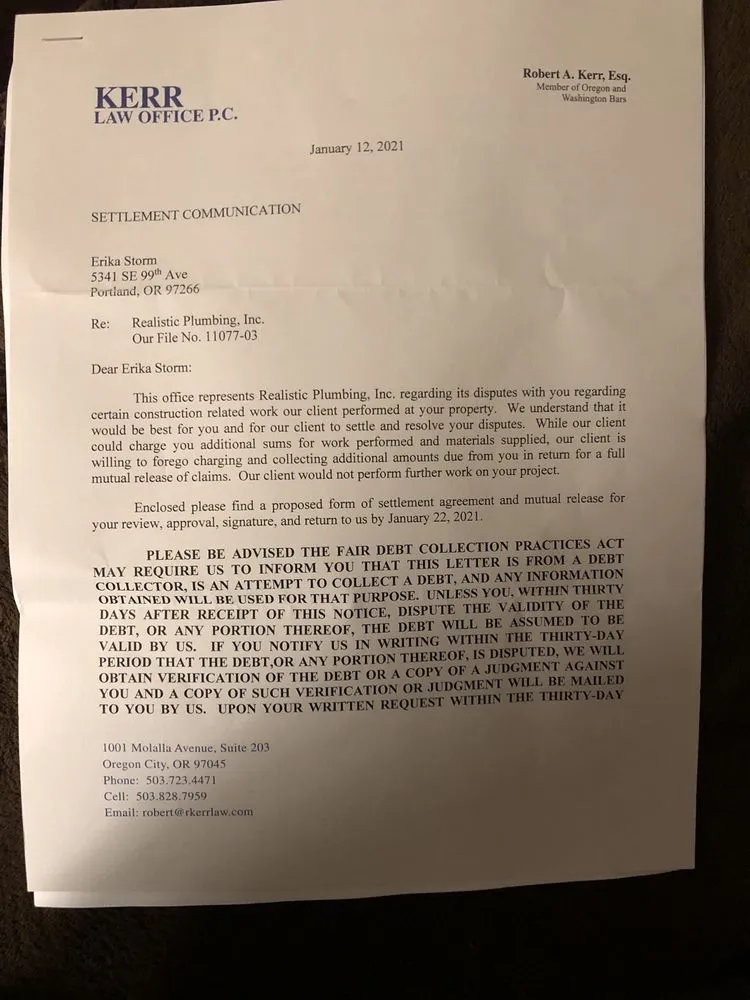 Slide of Realistic Plumbing