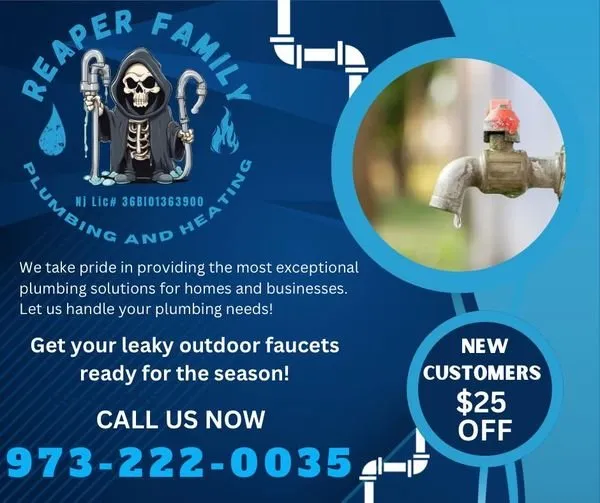 Emergency drain cleaning in Vernon Township, NJ by Reaper Family Plumbing & Heating