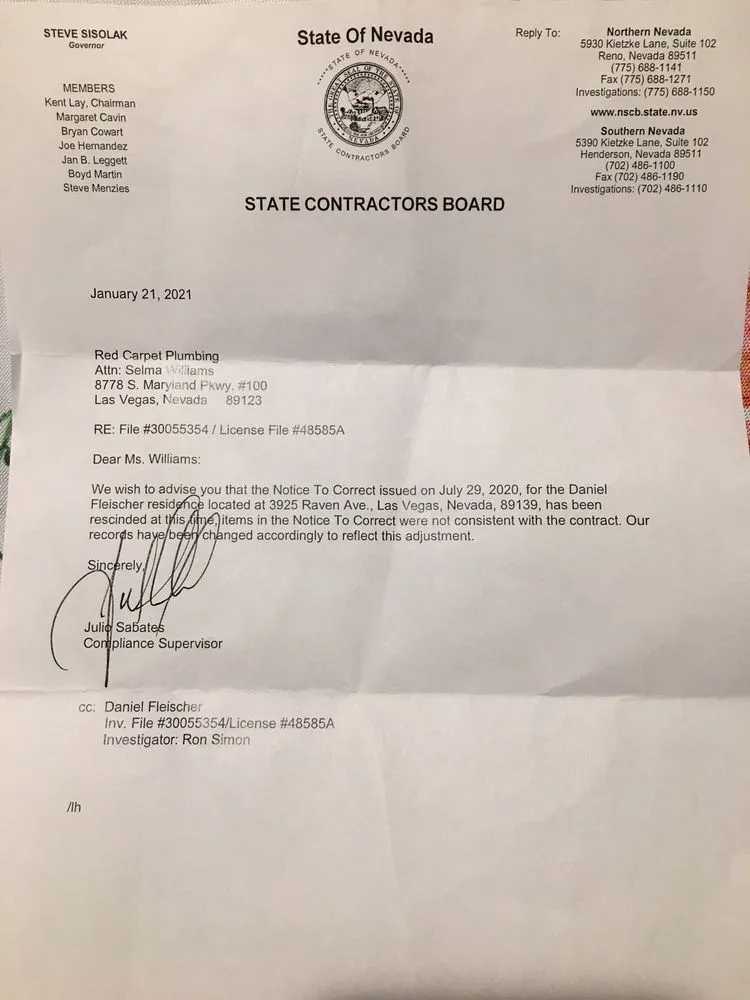 Professional plumbing repair in Las Vegas, NV by Red Carpet Plumbing