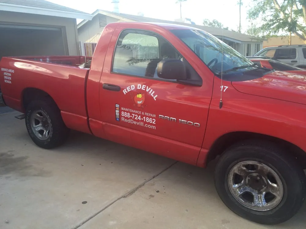 Slide of Red Devil Maintainence and Repair