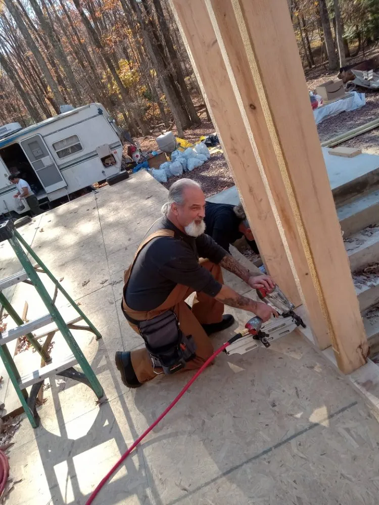 Slide of Red White & Blue Construction