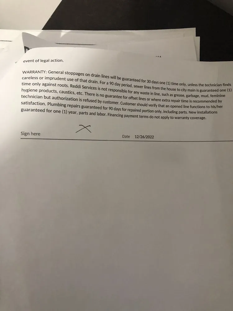 Slide of Reddi Services