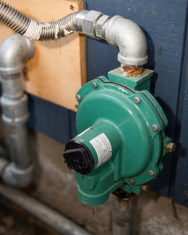 Slide of Redwood Pipe and Drain