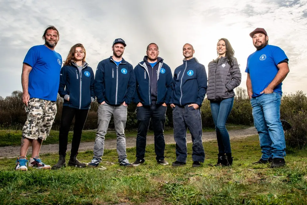 Slide of Redwood Pipe and Drain