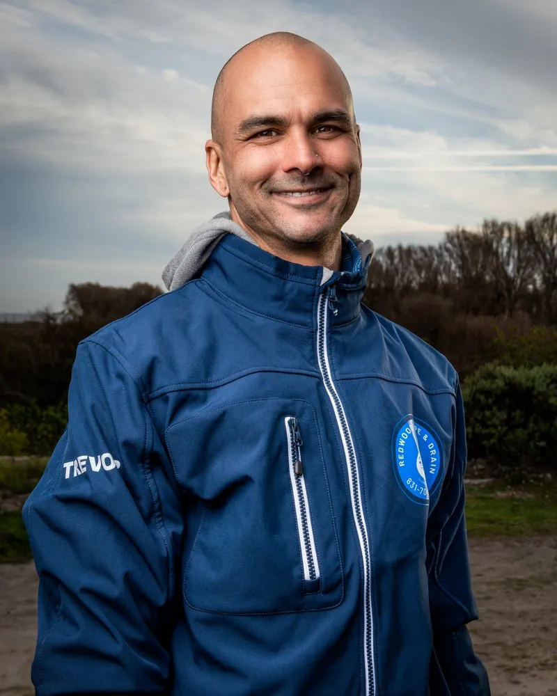 Slide of Redwood Pipe and Drain