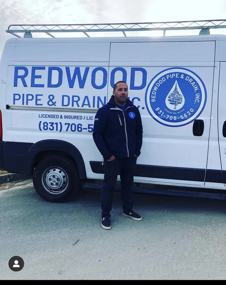 Slide of Redwood Pipe and Drain