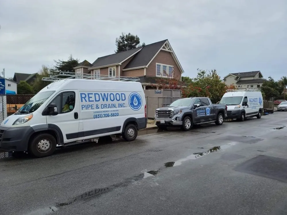 Slide of Redwood Pipe and Drain