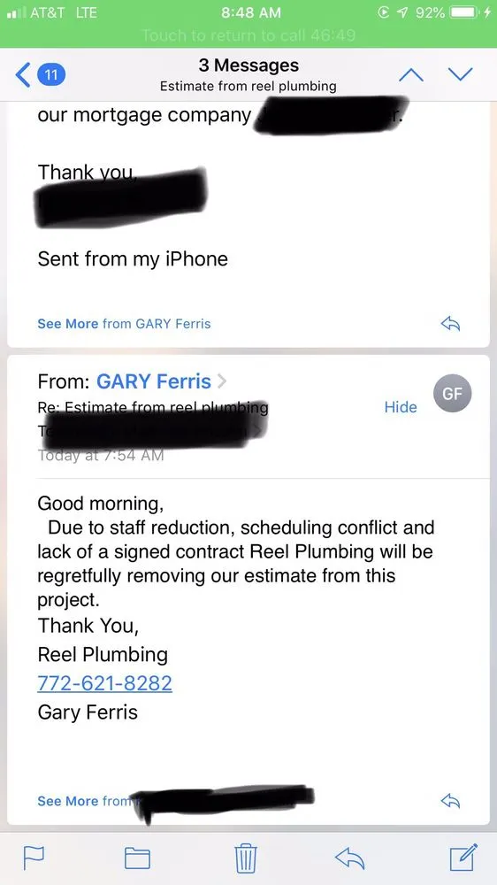 Slide of Reel Plumbing