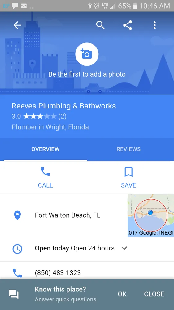 Slide of Reeves Plumbing Services