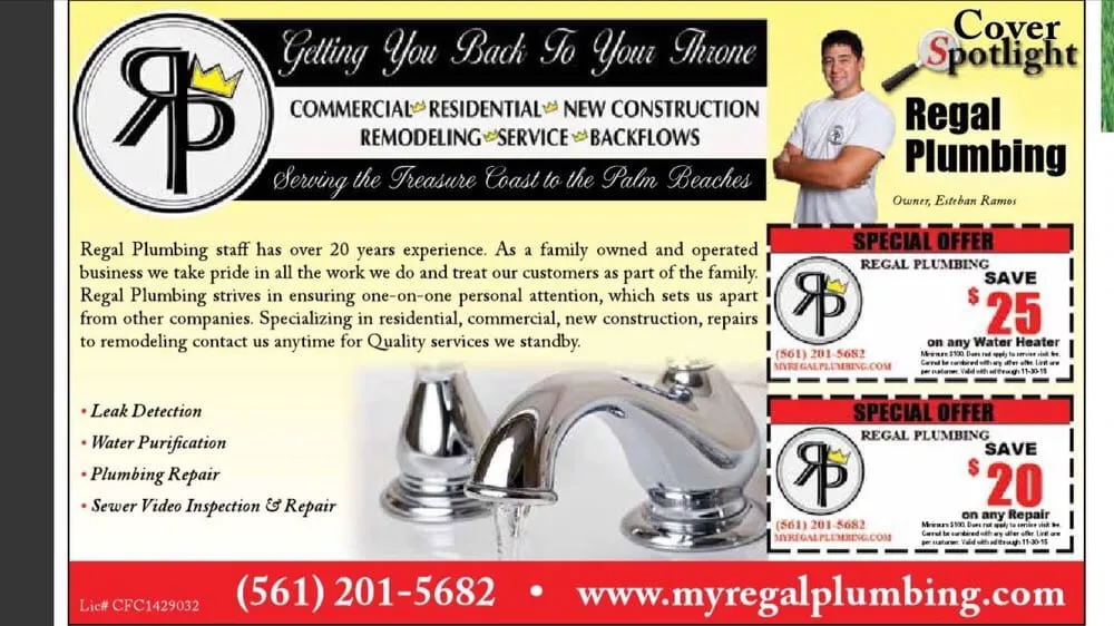 Top-rated emergency plumbing in Port St. Lucie, FL by Regal Plumbing