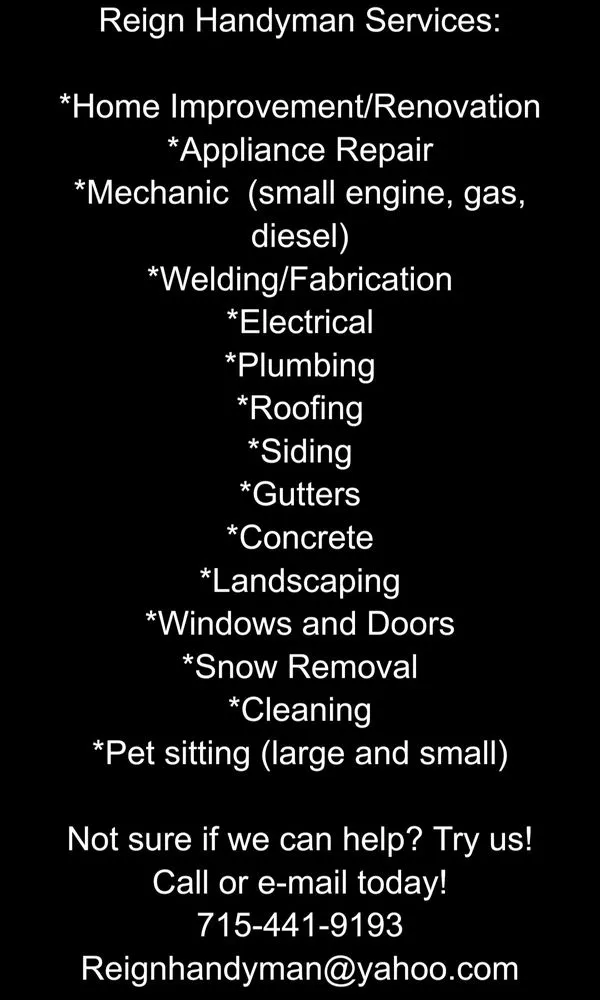 Slide of Reign Handyman Services