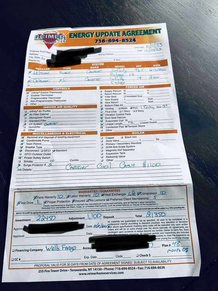 Slide of Reimer Heating, Cooling & Plumbing