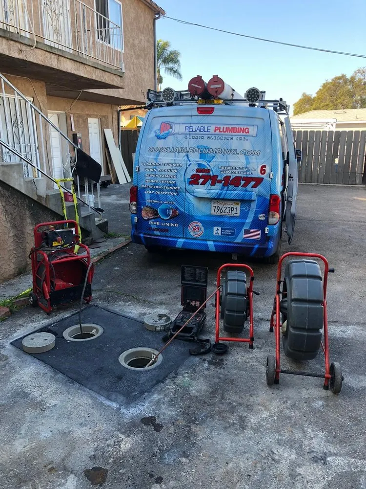 Emergency drain cleaning for homes in San Diego, CA by Reliable Plumbing & Drain Cleaning