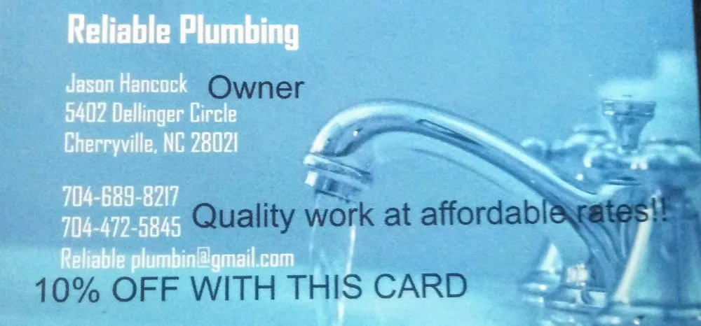 Slide of Reliable Plumbing