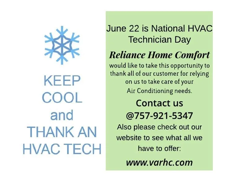 Slide of Reliance Home Comfort