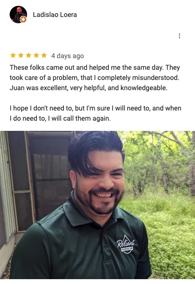 Expert plumbing repair for homes in San Antonio, TX by Reliant Plumbing