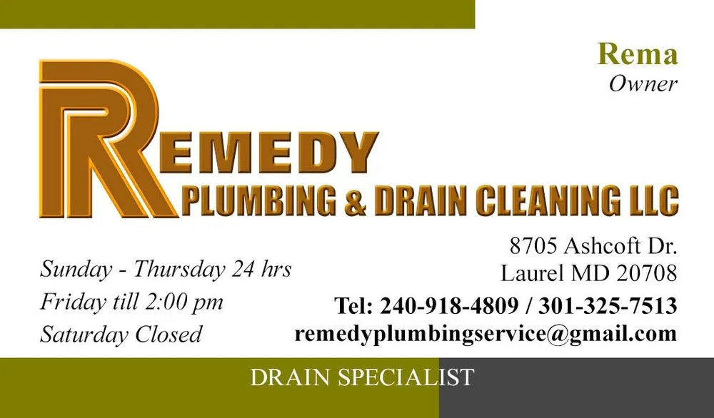 Slide of Remedy Plumbing, Drain & Cleaning