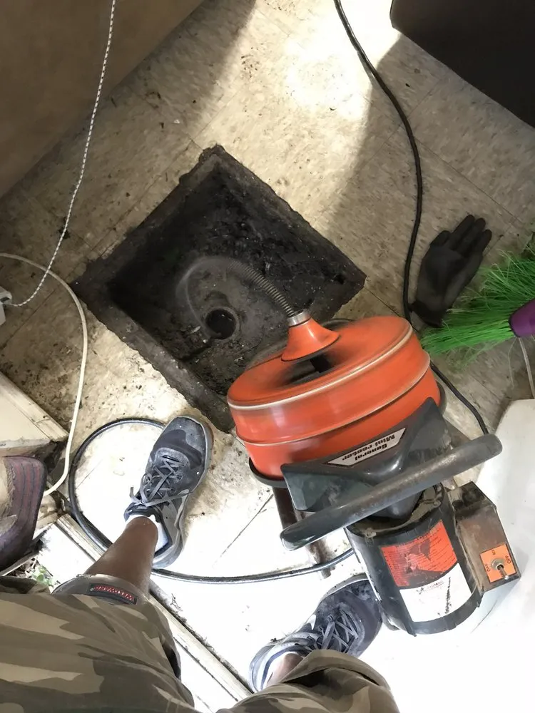 Slide of Remington sewer cleaning