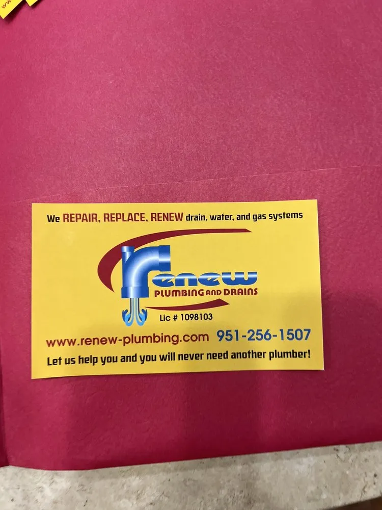 Slide of Renew Plumbing and Drains