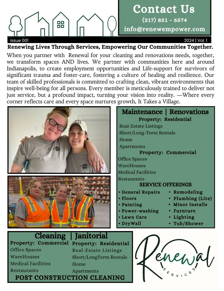 Slide of Renewal Services