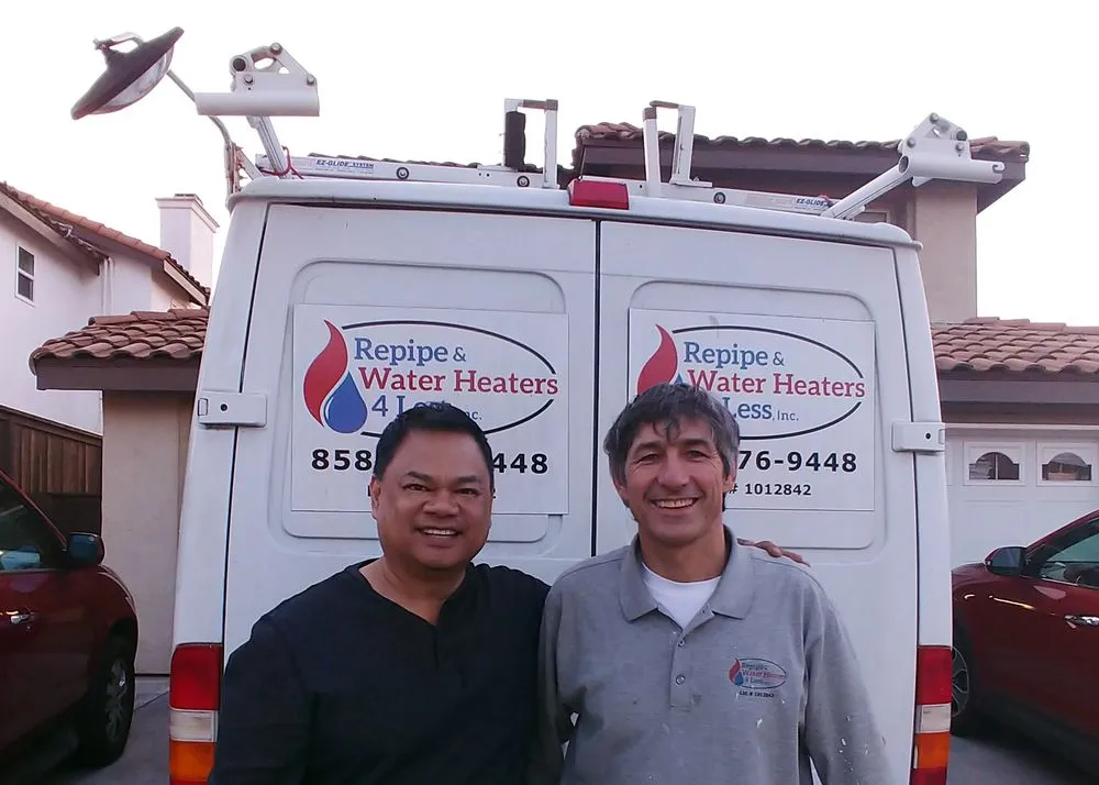 Professional water heater service service in San Diego, CA - Repipe & Water Heaters 4 Less