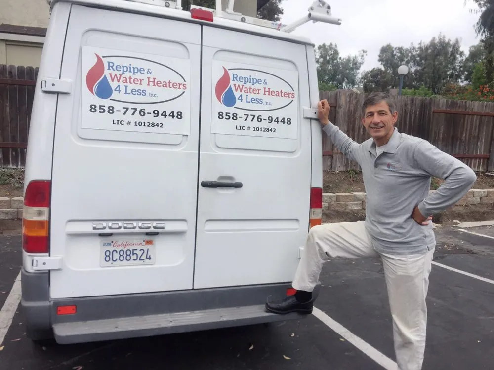 Quality water heater service experts serving San Diego, CA - Repipe & Water Heaters 4 Less