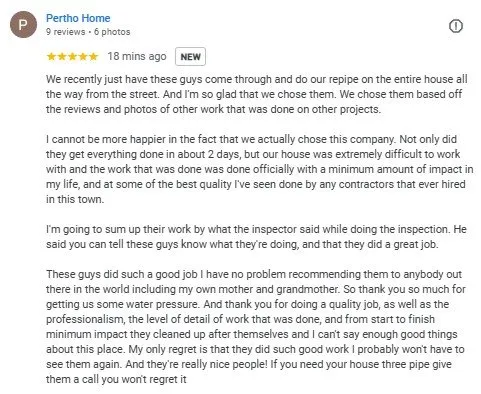 Slide of Repipe Experts