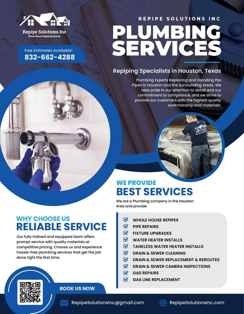 Quality emergency plumbing in Kingwood, TX by Repipe Solutions