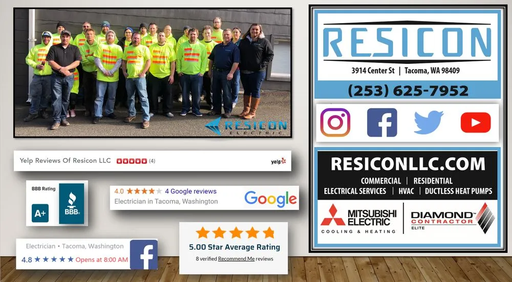Slide of Resicon Heating and Air, Plumbing & Electrical