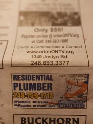 Residential plumber