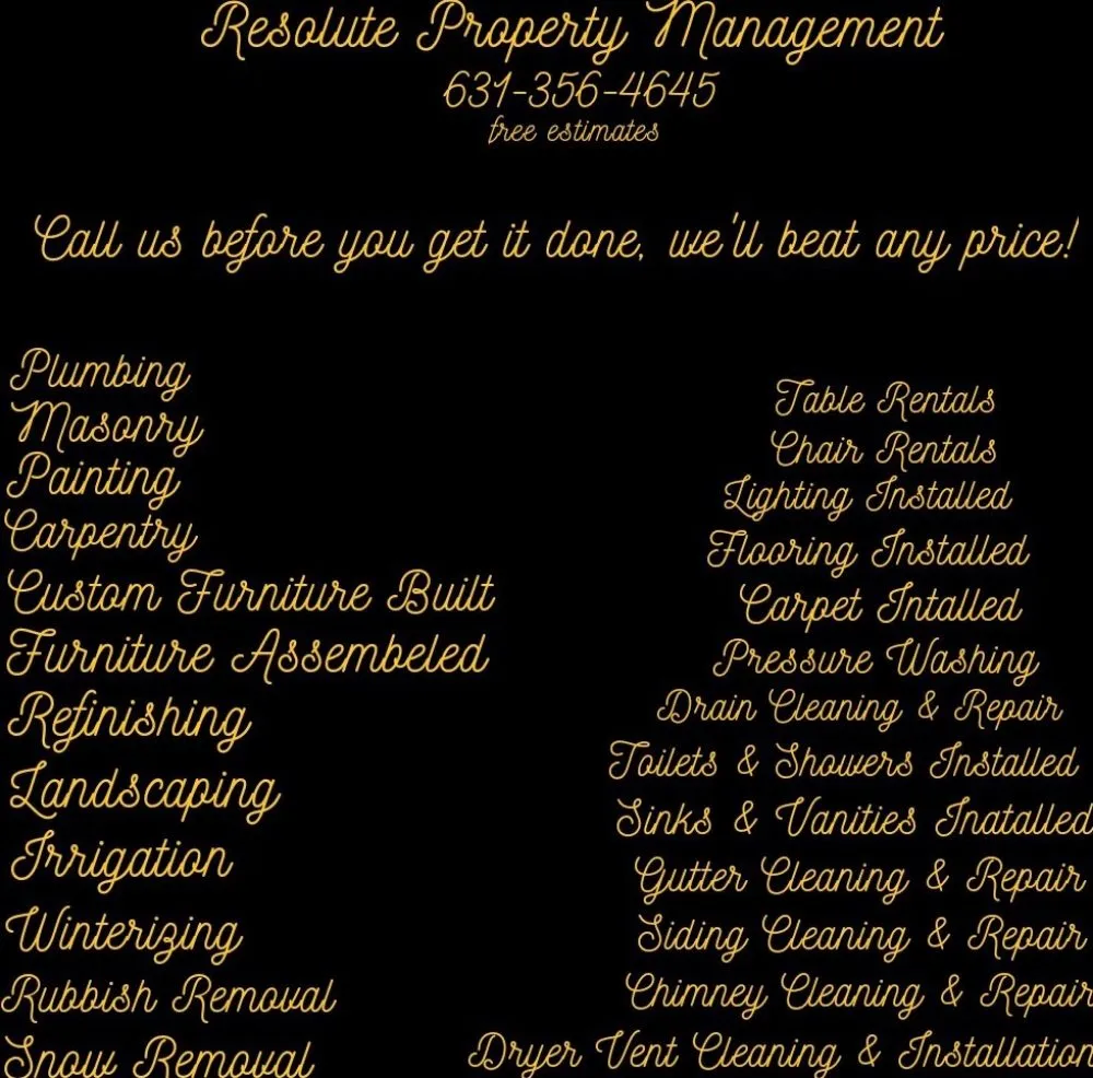 Slide of Resolute Property Management