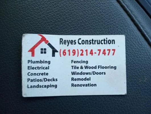 Reye's Construction Logo