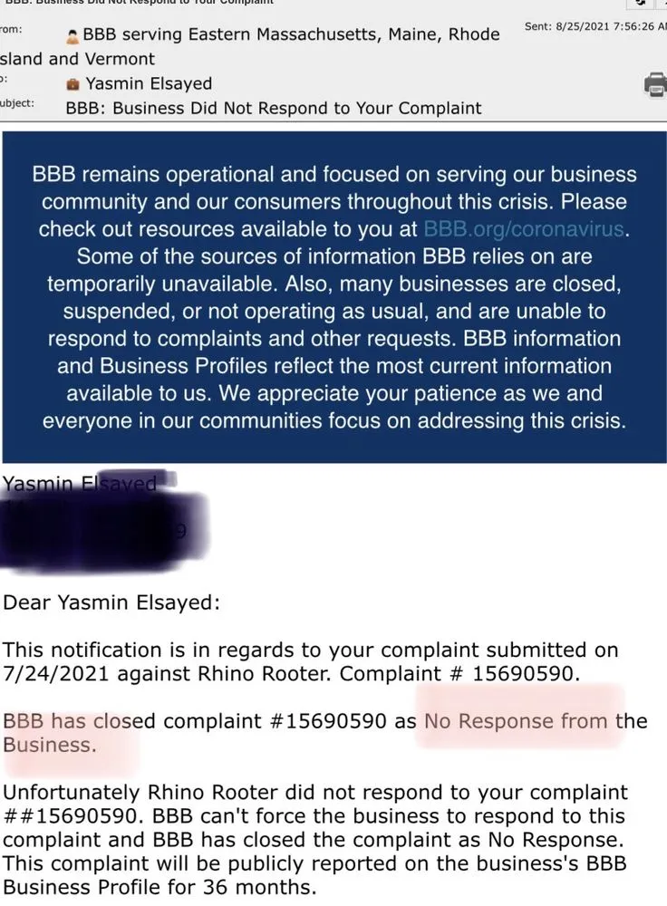 Slide of Rhino Rooter