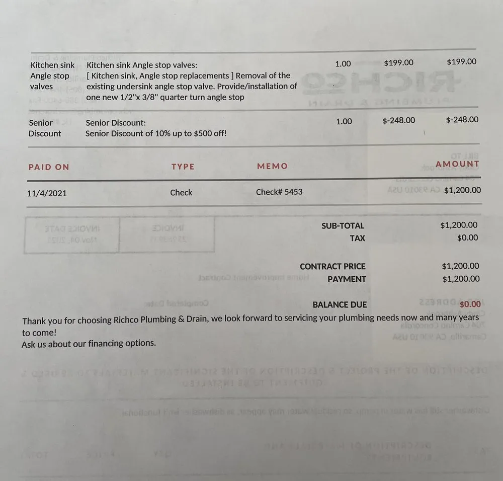 Slide of Richco Plumbing & Drain