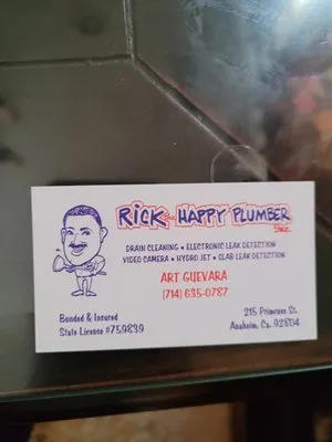 Rick Happy Plumber Logo