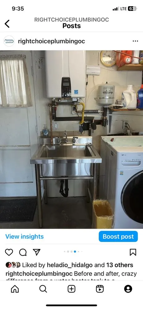 Slide of Right Choice Plumbing