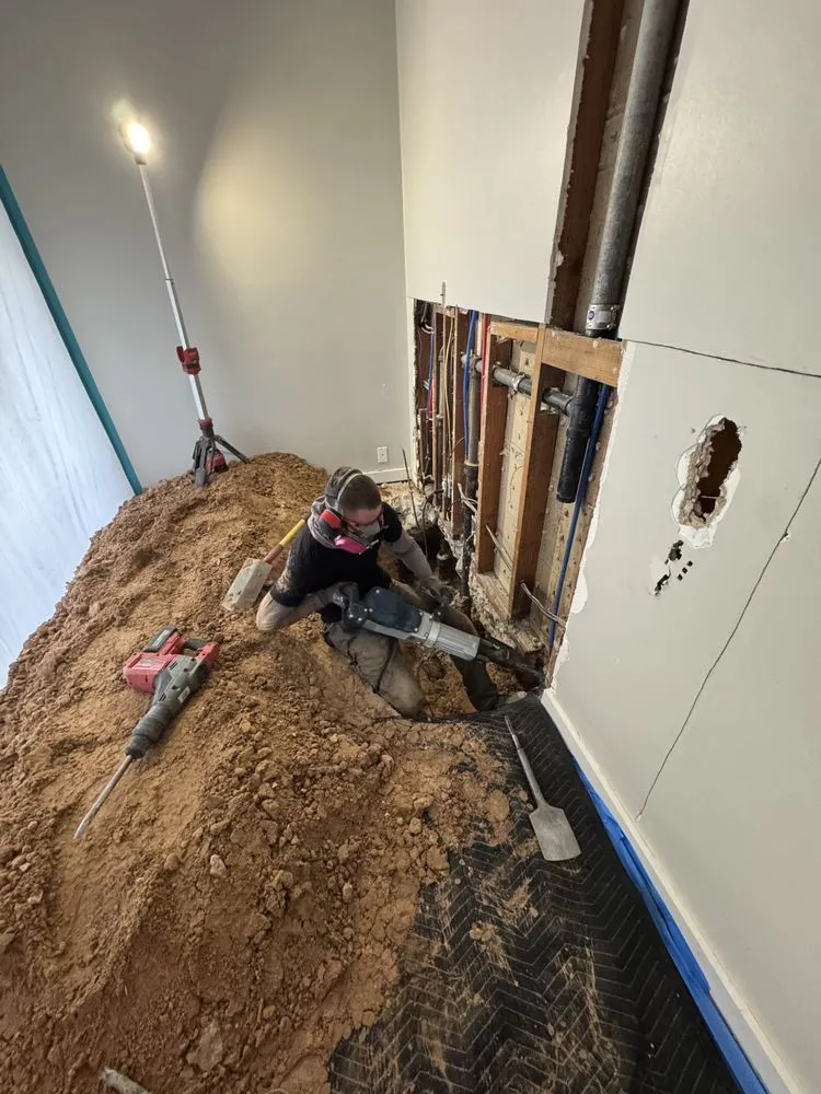 Slide of Right Connection Plumbing & Drain