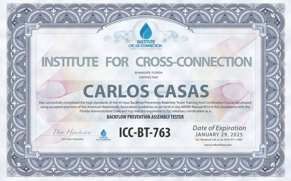 Slide of Right O Way Backflow