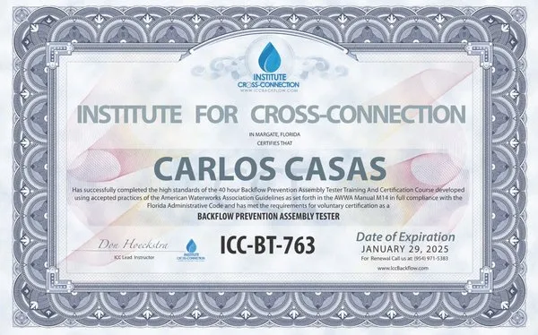 Right O Way Backflow