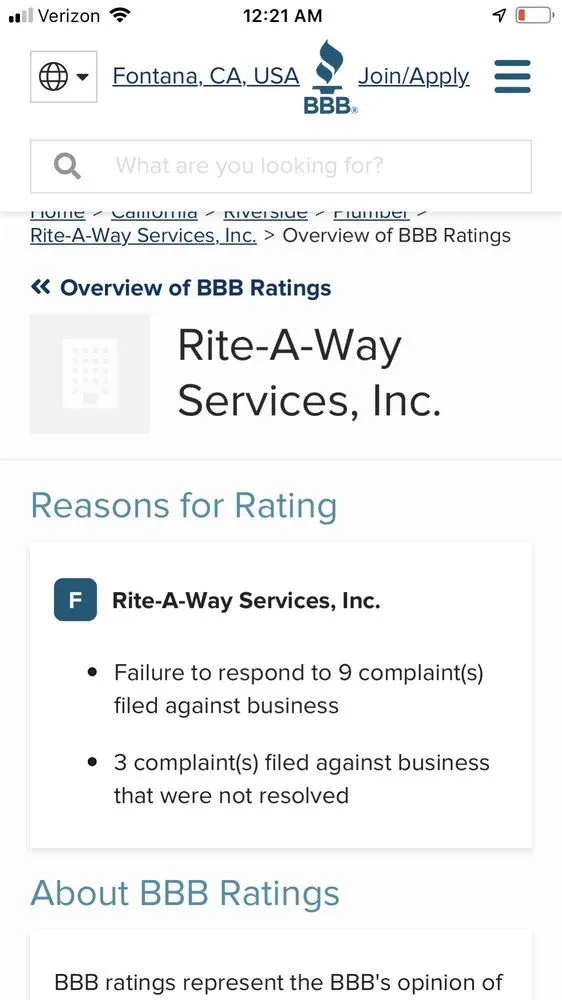 Slide of Rite-A-Way Services