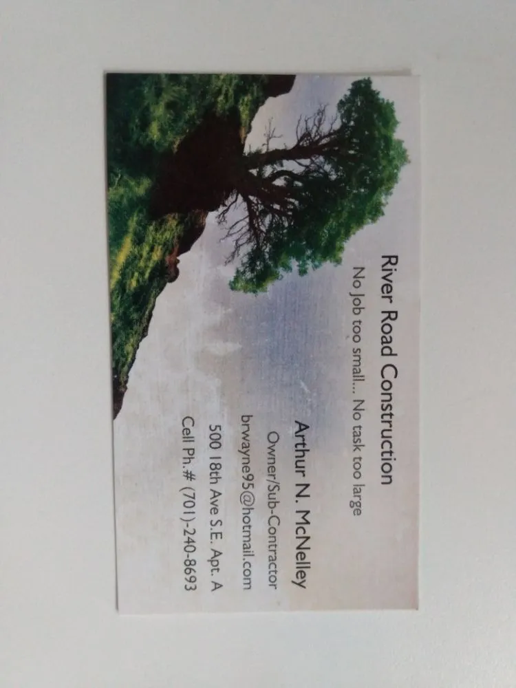 Slide of River Road Construction