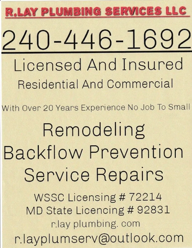 Slide of R.Lay Plumbing Services