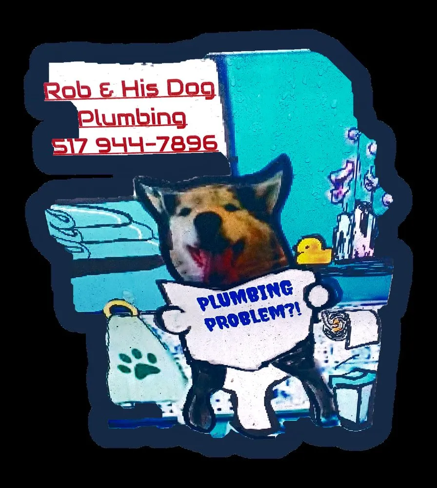 Slide of Rob & His Dog Plumbing