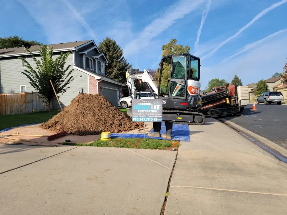 Slide of Robbins Water Line Restoration