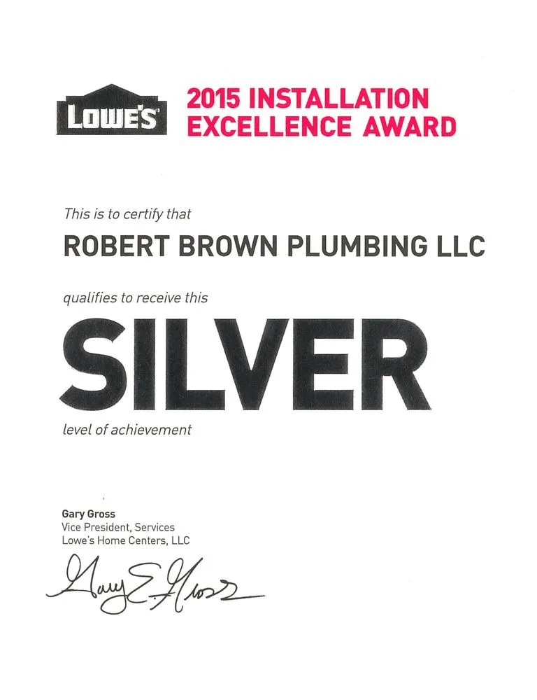 Slide of Robert Brown Plumbing