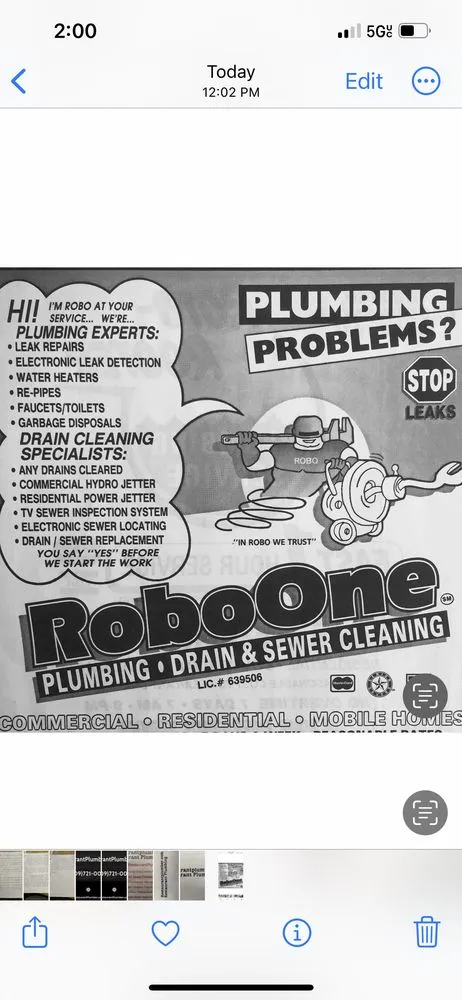 Slide of Robo One Restaurant Plumbing