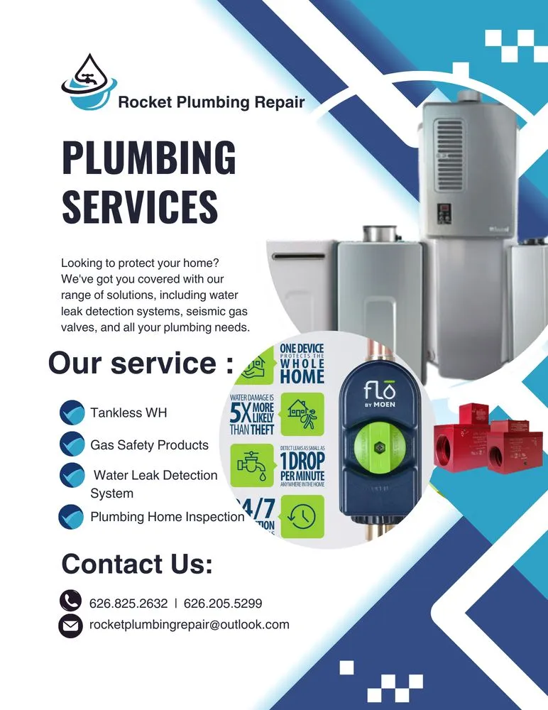 Professional plumbing repair for homes in Monrovia, CA by Rocket Home Repair