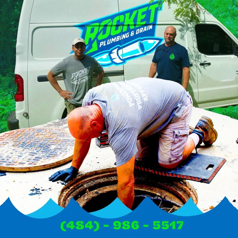 Slide of Rocket Plumbing and Drain