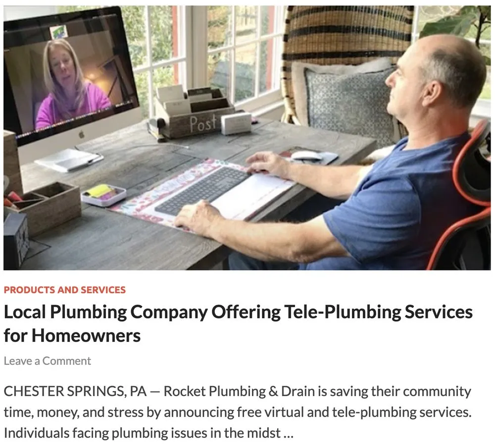 Slide of Rocket Plumbing and Drain