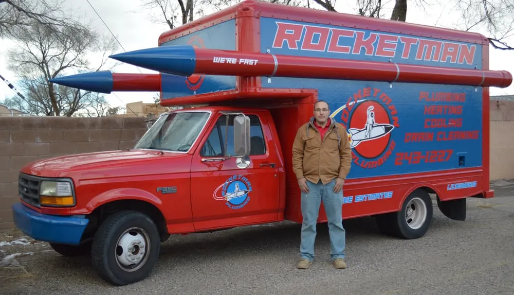 Slide of Rocketman Plumbing